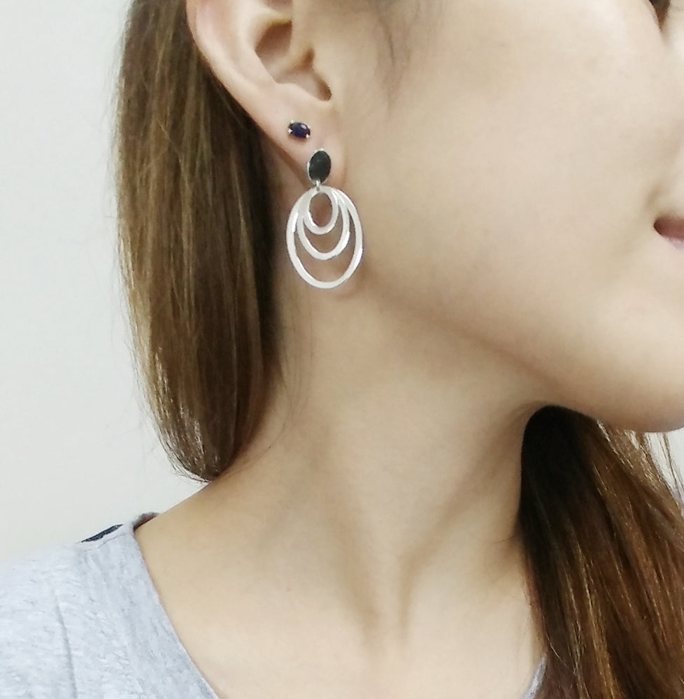 My Fair Lady Simple Silver Earrings (DES-E1592)