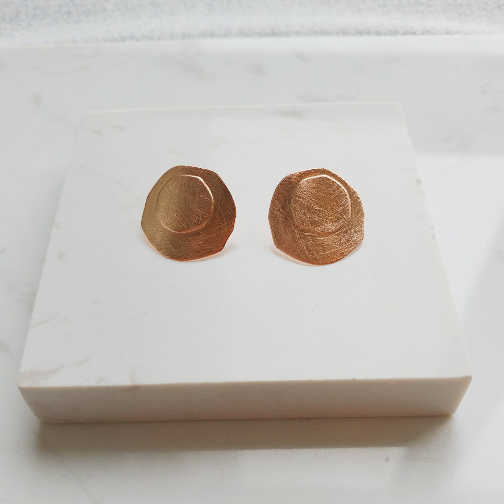 Bon Bons Sterling silver Rose Gold vermeil earrings (DES1114)