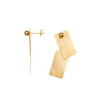 Be Yourself Sterling silver Gold vermeil stylish earrings (DES1640)