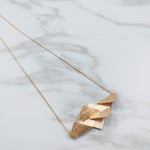 Buddies Sterling silver Rose Gold Vermeil necklace (DES1670)