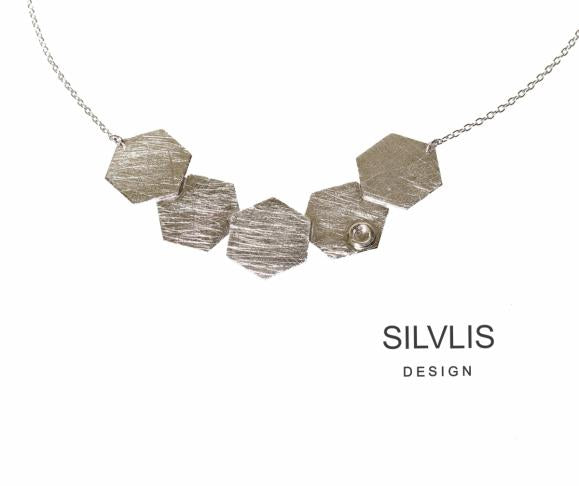 Harmony Stylish Sterling silver necklace (DES1730)