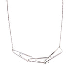 Paperclip Stylish Sterling Silver Necklace (DES2066)