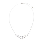 Paperclip Stylish Sterling Silver Necklace (DES2068)