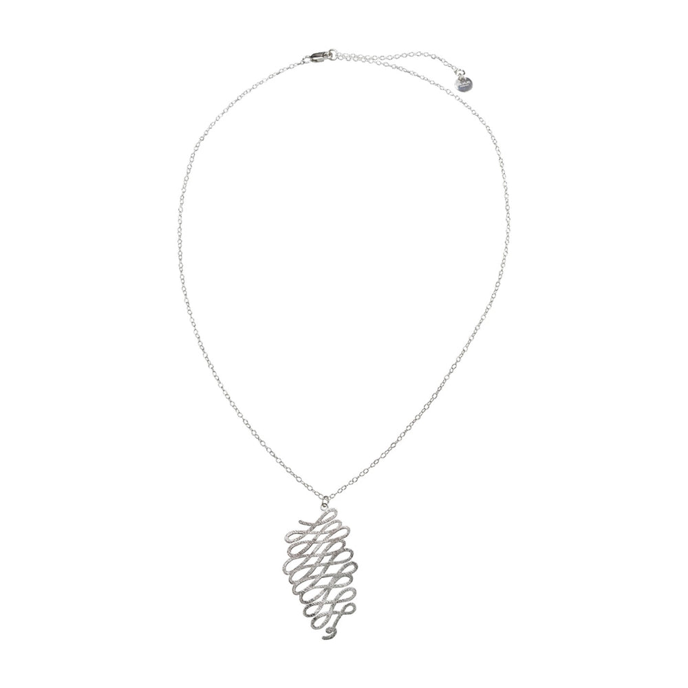 Wisdom sterling silver stylish necklace (DES2126)