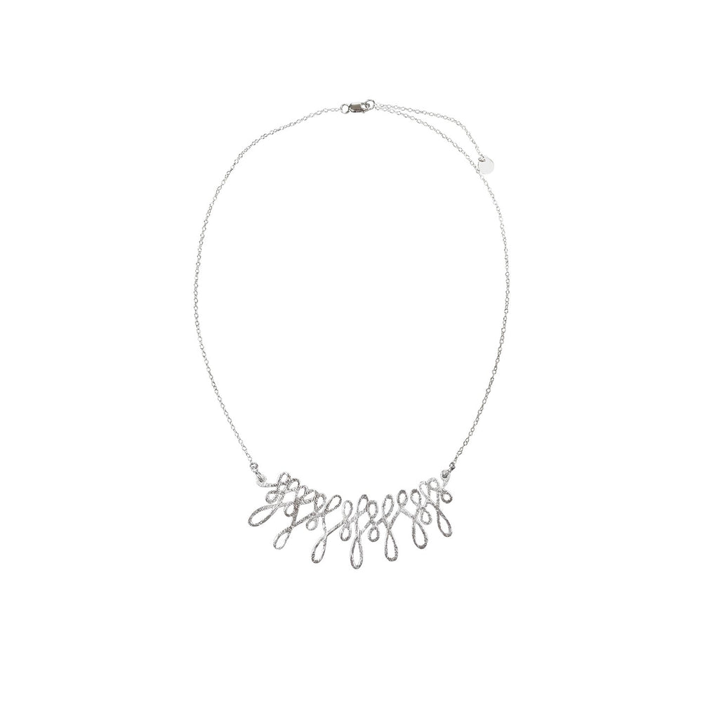 Wisdom sterling silver stylish necklace (DES2130)