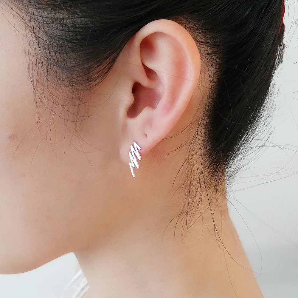 Wisdom sterling silver stylish earrings (DES2150)