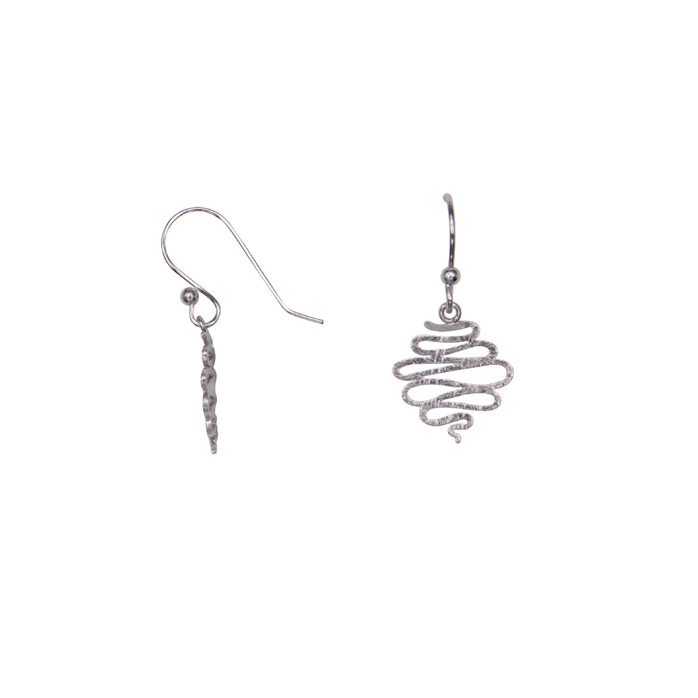 Wisdom sterling silver stylish earrings (DES2153)
