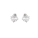 Wisdom sterling silver stylish earrings (DES2155)