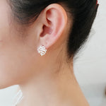 Wisdom sterling silver stylish earrings (DES2155)