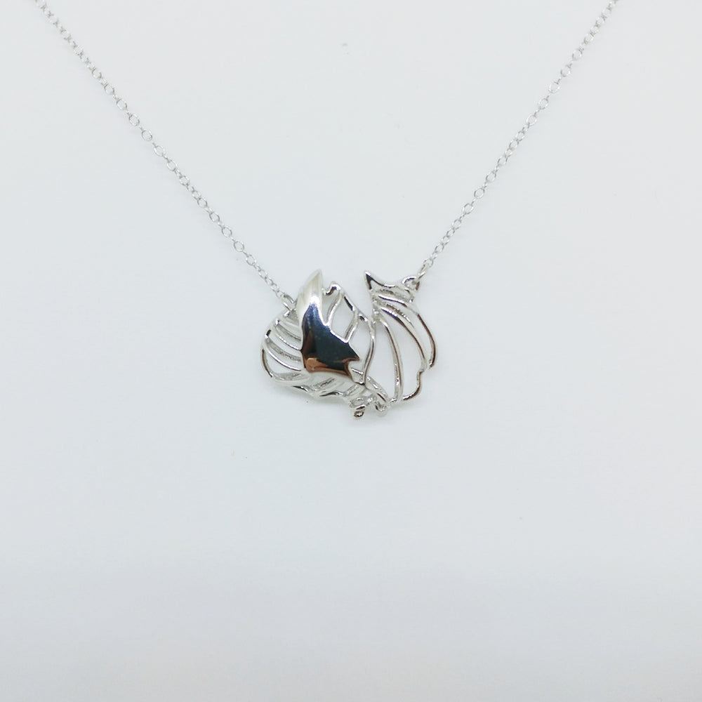 Love Nature Sterling Silver Necklace - Sea Shell (DES2187)