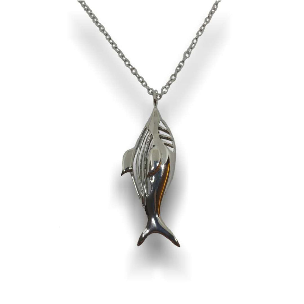 Love Nature Sterling Silver Necklace - Sea Fish (DES2206)