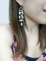 My Fair Lady Silver Pearl Earrings